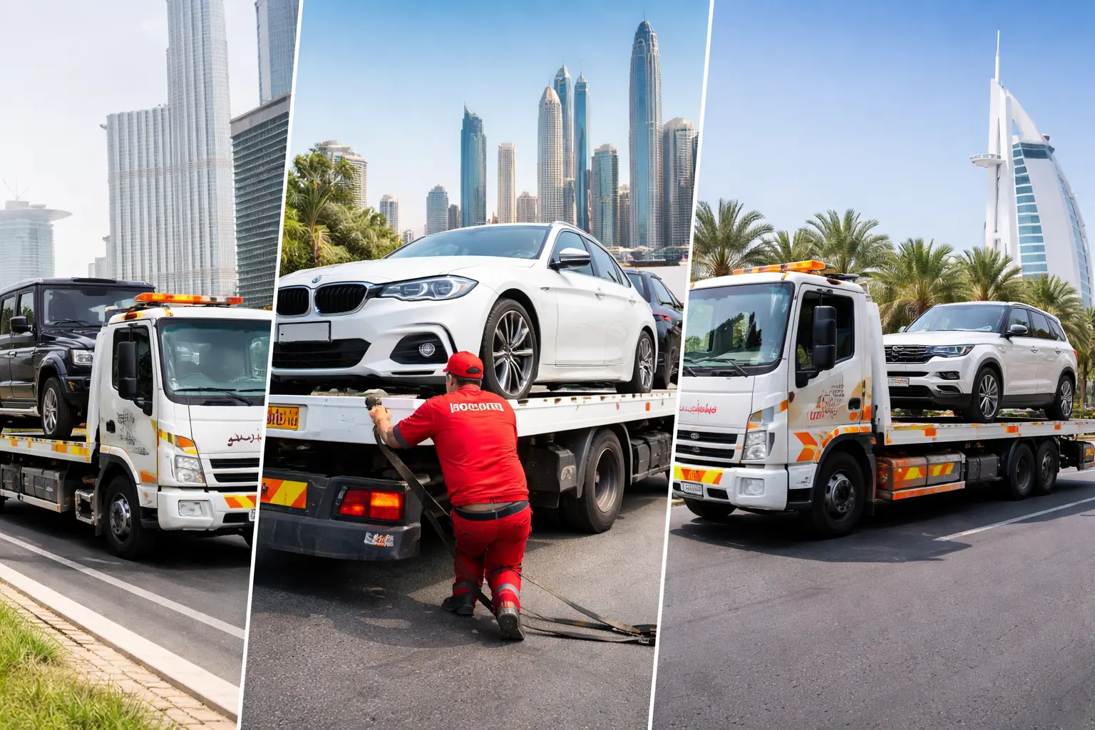 نقل سيارات في دبي بواسطة نقليات البرق